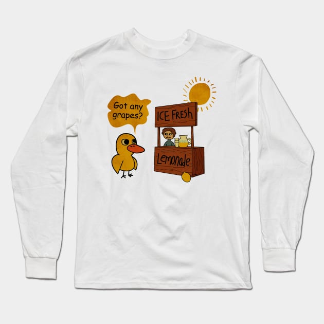 The DUCK SONG Got Any Grapes Vintage Long Sleeve T-Shirt by mobilmogok99